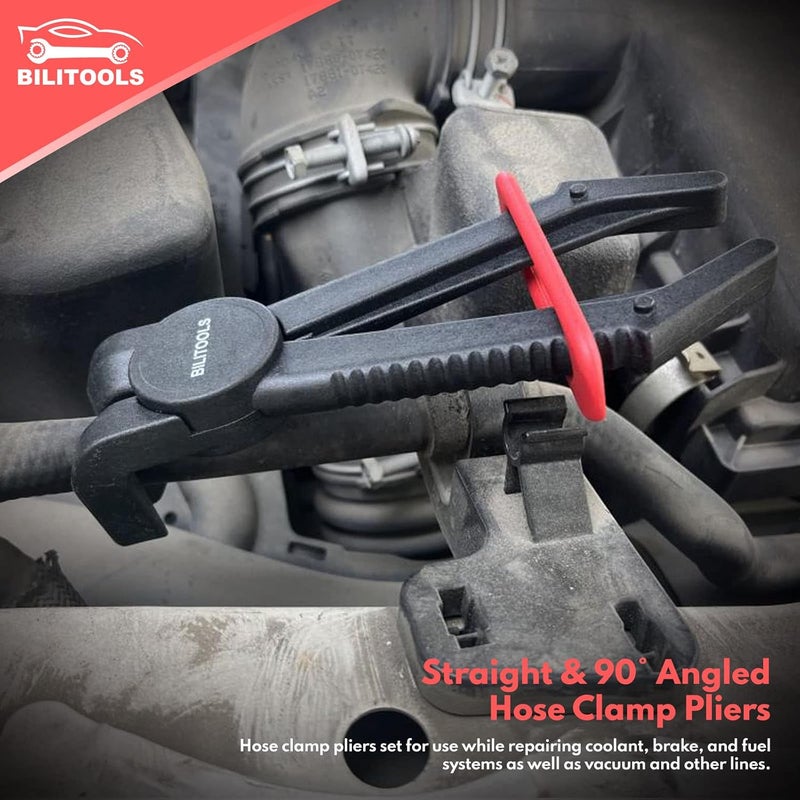BILITOOLS Hose Pinch Off Pliers Clamp Pliers Plastic 90 Angled for Flexible Fuel Line Radiator Coolant Brake Line Hoses Clamp etc - Image 2